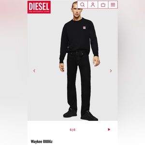 Diesel Waykee Straight Stretch Jeans